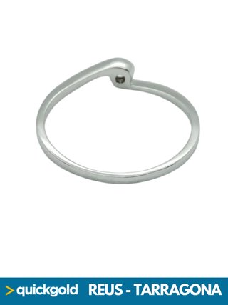 040-01-00787 SOLITARIO ORO BLANCO 18K DIAMANTE T16