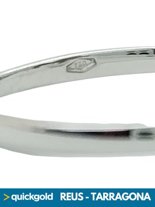 040-01-00787 SOLITARIO ORO BLANCO 18K DIAMANTE T16