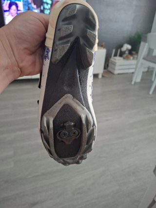 Zapatillas Ciclismo Luck Mujer Blancas Moradas