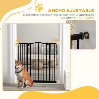 Puerta para Perros Ajustable 76-104 cm