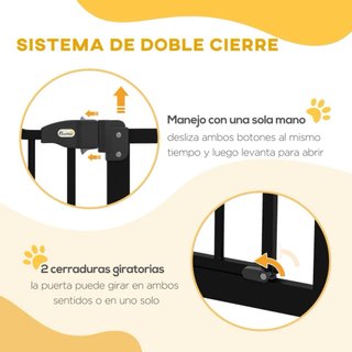 Puerta para Perros Ajustable 76-104 cm