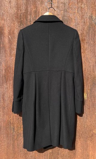 Abrigo Massimo Dutti de lana negro - Talla 38