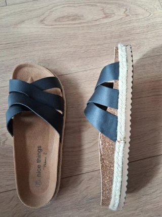 Sandalias Nice Things Negras Talla 38