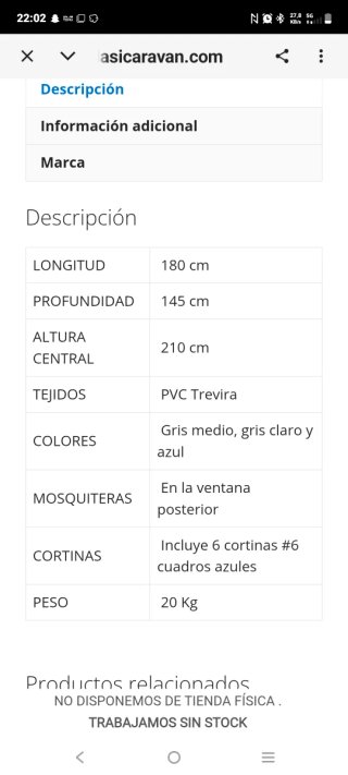 Tienda Cocina Camping