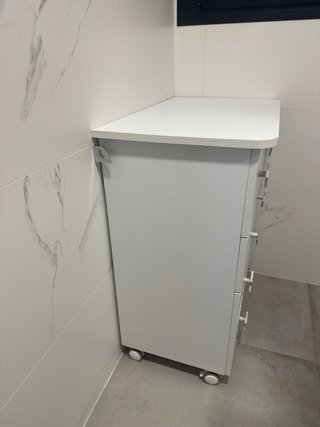 Cómoda cambiador bebé blanca estrellas