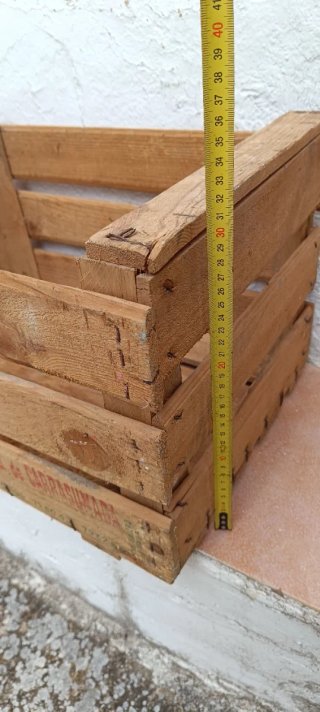 Cajon de fruta madera antiguo