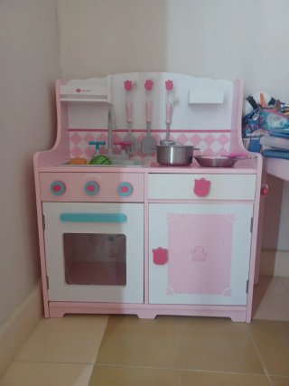 Cocinita de madera Imaginarium rosa