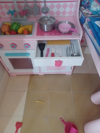 Cocinita de madera Imaginarium rosa