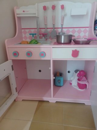 Cocinita de madera Imaginarium rosa