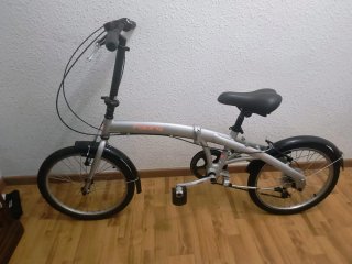 Bicicleta Plegable Plata