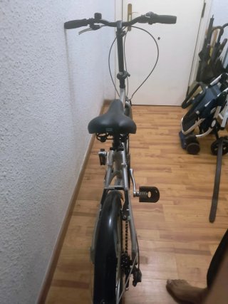 Bicicleta Plegable Plata