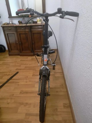 Bicicleta Plegable Plata