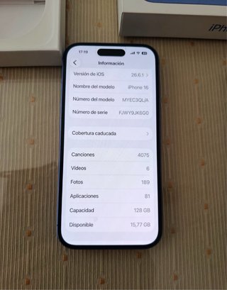iPhone 16 128 GB Azul