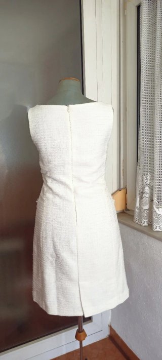 Vestido blanco tejido talla L