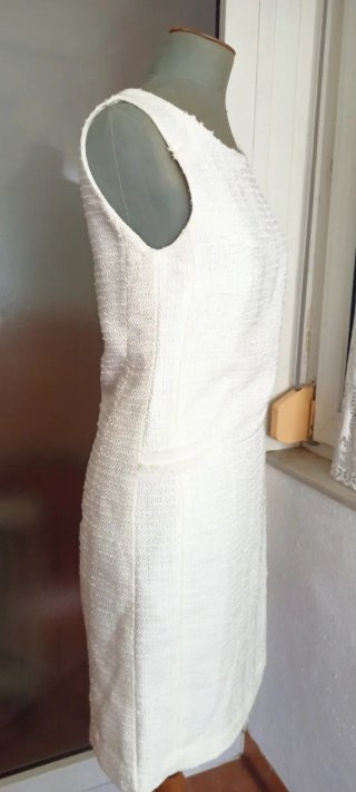 Vestido blanco tejido talla L