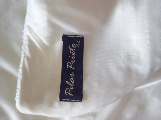 Vestido blanco tejido talla L