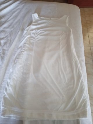 Vestido blanco tejido talla L