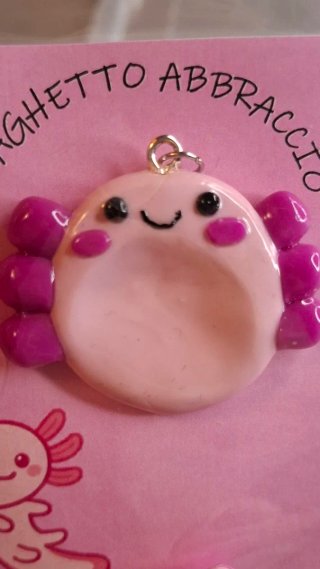 Antistress worrystone Kawaii  a forma di Axolotl