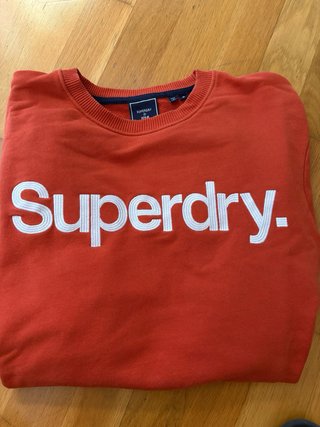 Sudadera Superdry Naranja Logo
