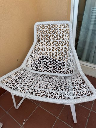 2 Tumbonas + 2 reposapies exterior blancos KETTAL