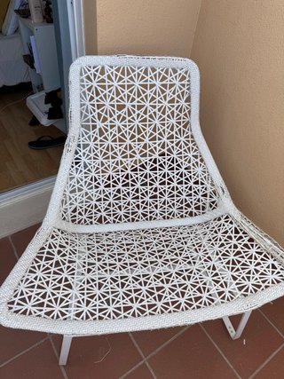 2 Tumbonas + 2 reposapies exterior blancos KETTAL