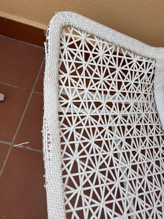 2 Tumbonas + 2 reposapies exterior blancos KETTAL