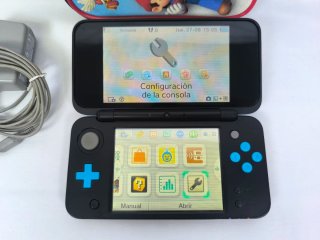 Nintendo 3DS Blu + Mario Party 100 + Accessori