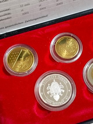 Set prova Euro Vaticano Benedetto XVI Argento