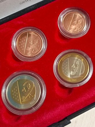 Set prova Euro Vaticano Benedetto XVI Argento