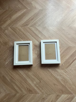 2 Marcos Blancos Decorativos 20x15 cm