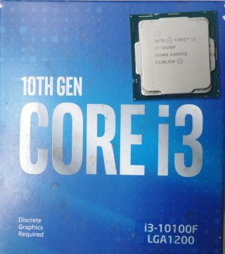 i3-10100F Intel procesador CPU