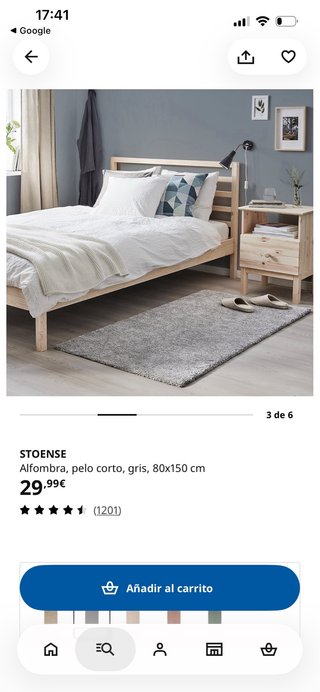 Alfombra Ikea Gris