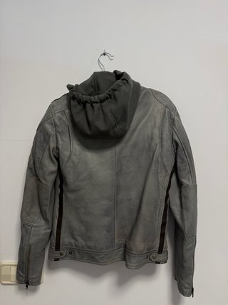 Chaqueta moto Urban 5884 de piel auténtica con pro