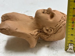 Testa presepe napoletano terracotta