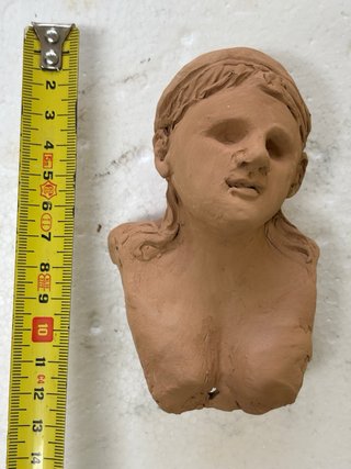 Testa presepe napoletano terracotta
