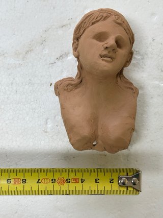 Testa presepe napoletano terracotta
