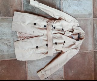 Gabardina Zara Beige Mujer
