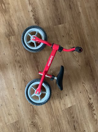 Bicicleta sin pedales roja 2/3 años