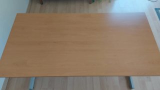 Mesa de oficina madera y metal