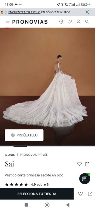 Vestido de Novia Pronovias SAI talla 40 USADO