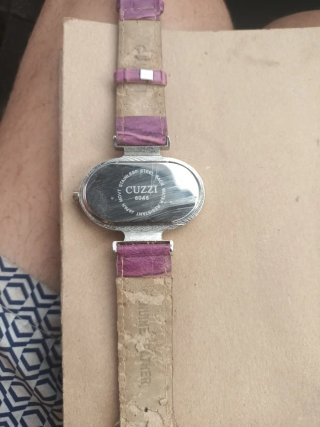 Reloj Cuzzi Mujer Correa Rosa y Plata