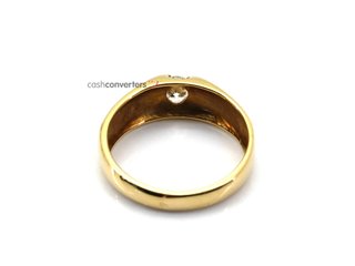 anillo oro 18k con piedra con diamante t. 25 (20,7 mm)
