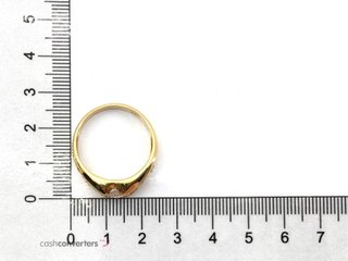 anillo oro 18k con piedra con diamante t. 25 (20,7 mm)