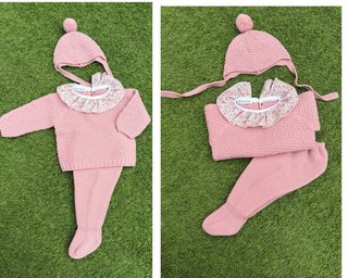 Conjunto Juliana bebé rosa talla 1