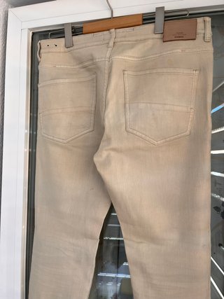 Pantalon vaquero color crema de Hombre
