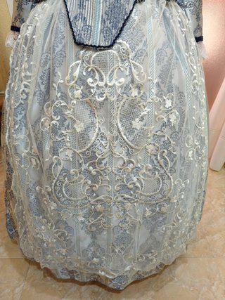Traje de Fallera Talla 46-48 Azul