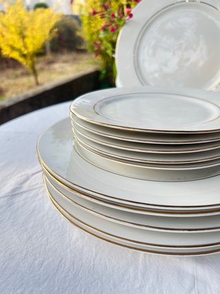 Vajilla Porcelana Imitación Limoges 6 Servicios