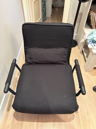 Sofá Cama Plegable Negro