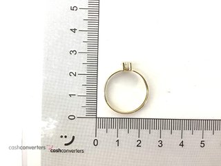anillo oro 18k con piedra con circonita