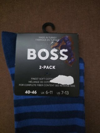 HUGO BOSS ORIGINAL, 2 PARES CALCETINES HOMBRE